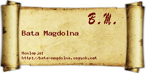 Bata Magdolna névjegykártya